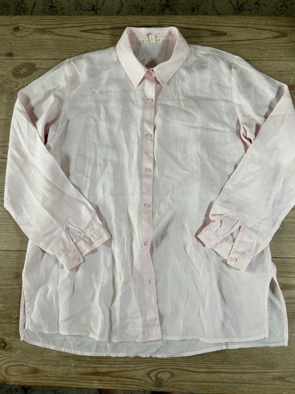 Eileen Fisher Organic Cotton Pink Top